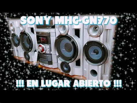 Sony Mhc Gn Test De Sonido En Lugar Abierto Youtube