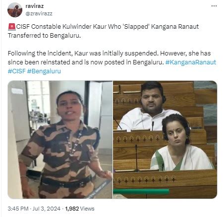 Fact Check Kangana Ranaut Slap Row Suspended CISF Constable