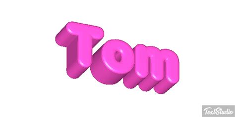 Tom Name Animated  Logo Designs