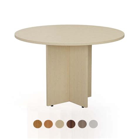 11m Round Meeting Table In Beech Oak Maple White Walnut Tab1100d