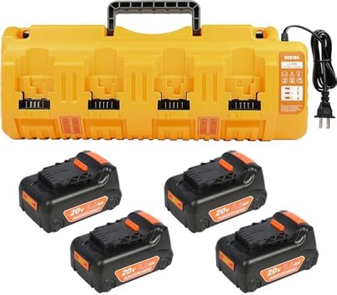 Amazon TeenPower 4Pack 20V 6 0Ah Battery Replacement For Dewalt