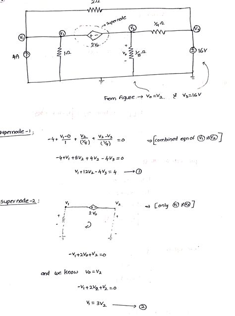 Solved Use Nodal Analysis To Determine Voltages And Use The