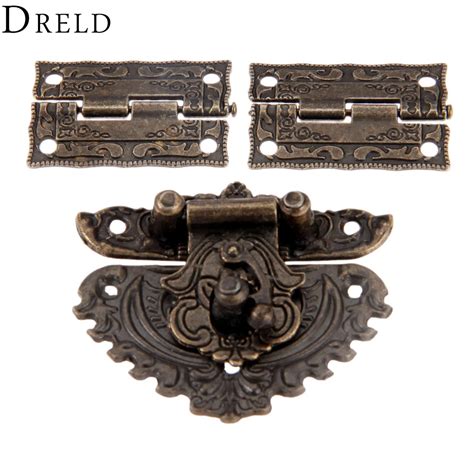 Dreld Verrou De Bo Te De Quincaillerie De Meubles En Bronze Antique