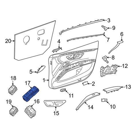 Mercedes Benz OE 22390010309051 Front Left Door Window Switch