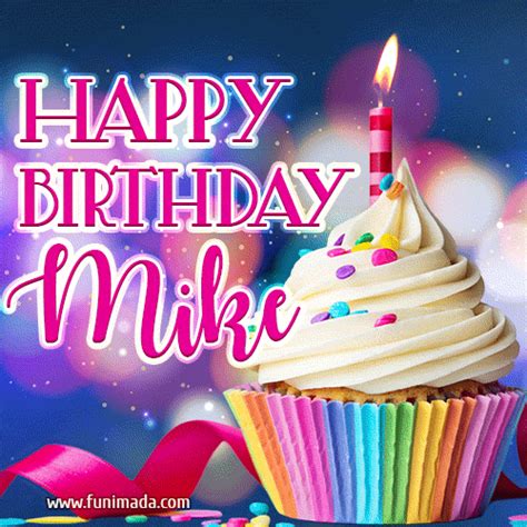 Happy Birthday Mike - Lovely Animated GIF | Funimada.com