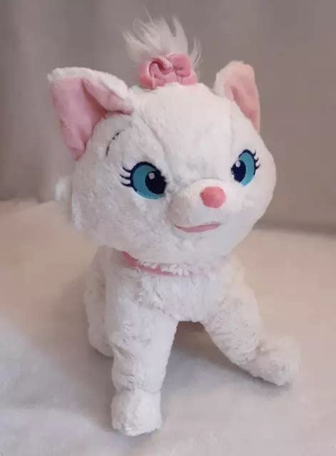 DISNEY STORE PUSSY Cat Marie From Aristocats Cartoon White Plush Soft