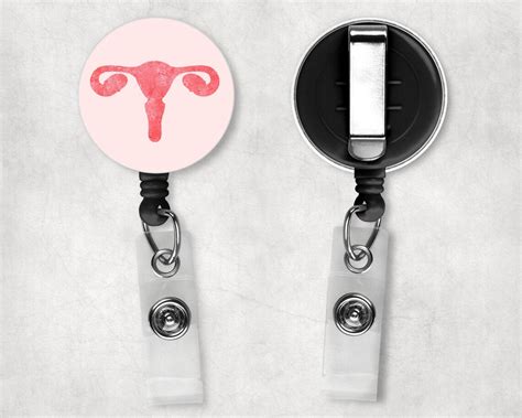 Uterus Art Gynecology Art Uterus Badge Reel Gynecology Badge Reel Nurse Badge Reel Obgyn