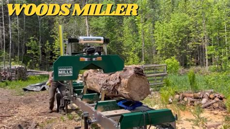 Milling Logs On The Woodland Mills Hm Youtube