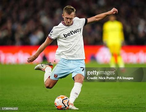 West Ham Uniteds James Ward Prowse During The Premier League Match