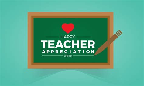 Teacher Appreciation Week Gratitude Education Vector Image