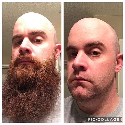 Before And After I Had To Shave My Beard Off For A New Job I Was Not Happy R Beards