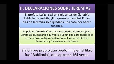 Introduccion Al Libro De Jeremias Youtube