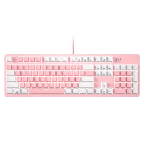 mechanical pink gaming keyboardâ£â¬ mk-armor led rainbow backlit and ...