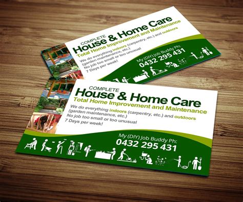 Home Improvement Business Cards Examples: Stand Out and Make an ...