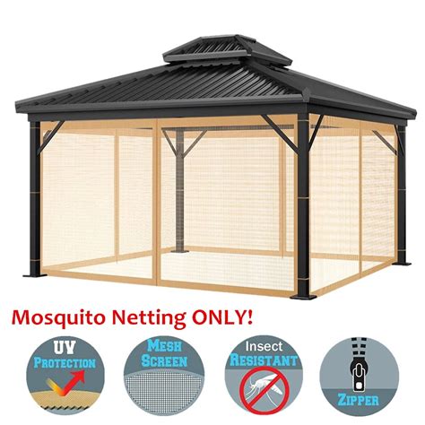 TOPCHANCES Gazebo Universal Replacement Mosquito Netting Outdoor