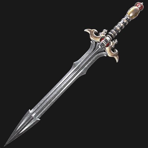 Fantasy Sword 16 3d Model Realtime Cgtrader