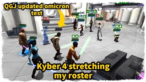 Kyber 4 League Grind CG Stretching My Roster GAC 5v5 SWGoH