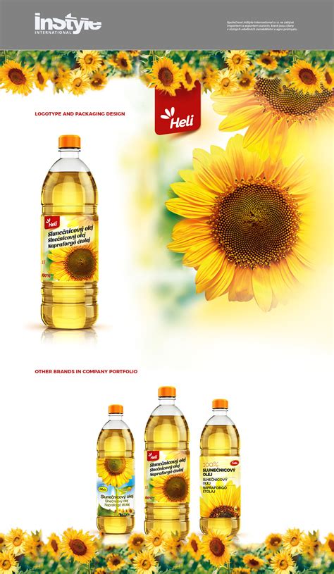 Sunflower Oil Packaging Label On Behance