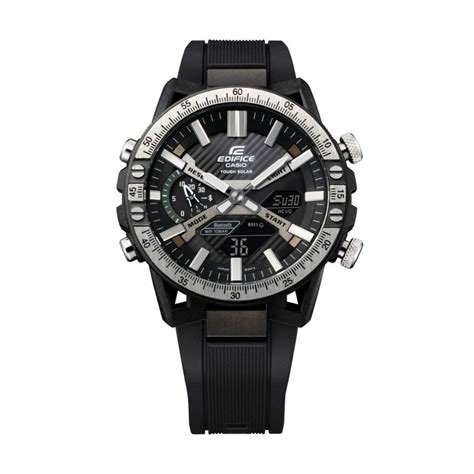 Casio Edifice Ecb Tp A Sospensione Black Analog Resin Solar