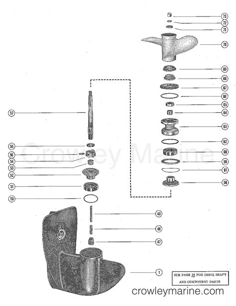 Gear Housing Assembly Complete Serial Range Outboard