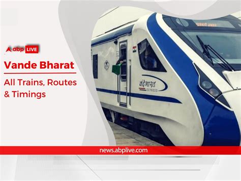 Vande Bharat Express In India Check Full List Of Vande Bharat Trains Routes Stops Schedules