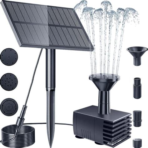 Antfraer Solar Water Fountain Pump Outdoor 20w Solar Powered Fountain Pump