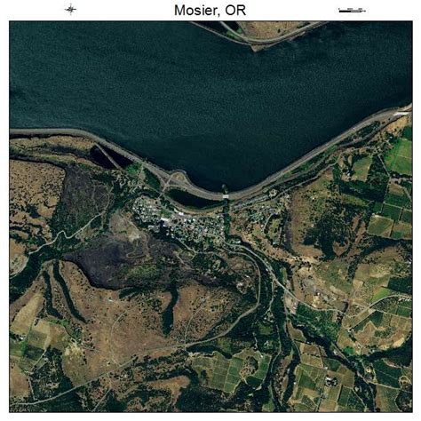 Aerial Photography Map of Mosier, OR Oregon