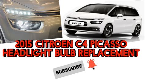 Citroen C Picasso Headlight Bulb Replacment Youtube