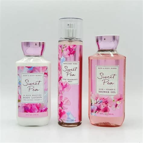 Bath And Body Works Sweet Pea Body Lotion Fine Fragrance Mist And