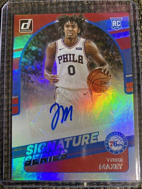 Yahoo Panini Donruss Tyrese Maxey Signature