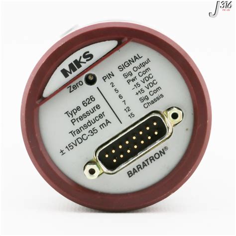 T432 MKS BARATRON PRESSURE TRANSDUCER, TYPE 626, 20 TORR 626A-13027 ...