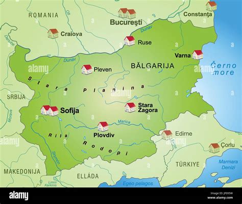 Bulgaria Map Stockfotos And Bulgaria Map Bilder Alamy