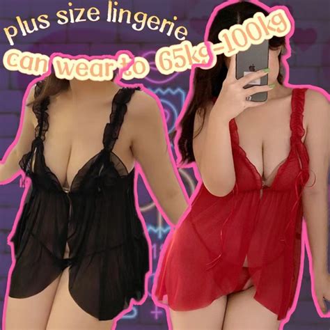 Local Ship Plus Size Sexy Pyjamas Baju Tidur Seksi Sexy Lingerie Women Larage Size Nightdress