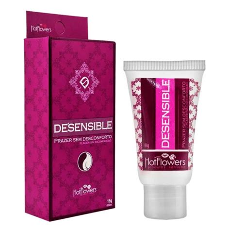 Gel Lubrificante E Facilitador Anal Desensible Hot Flowers 18g