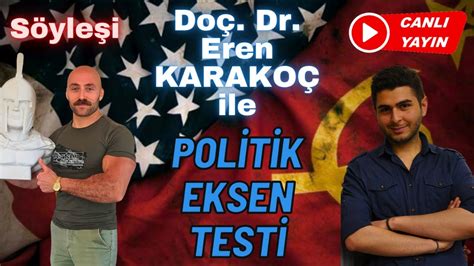 Doç Dr Eren KARAKOÇ ile POLİTİK EKSEN TESTİ Söyleşi 25 05 2024