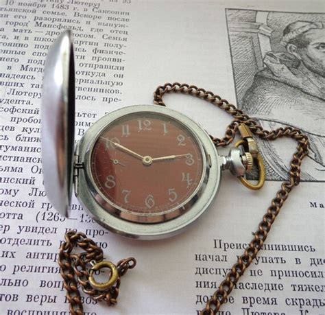 Russian Soviet Pocket Watch Molnija The Anniversary Of The