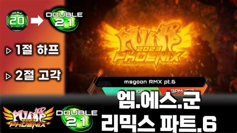 펌프 피닉스 엠 에스 군 파트 6 D21ㅣ구20 현21 1절하프 2절고각 msgoon PMX pt 6 Pump