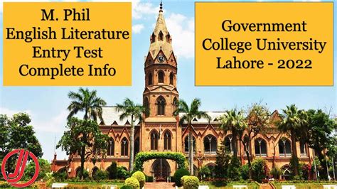 M Phil English Literature In Govt College University Gcu Lahore