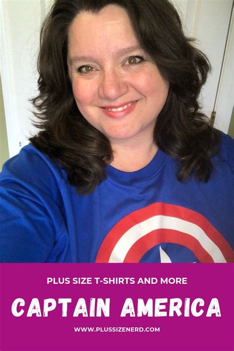 Plus Size Captain America Casual Cosplay Plus Size Nerd Marvel