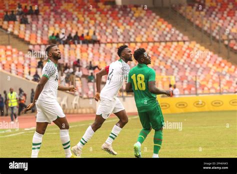 Nigerias Super Eagles Vs Guinea Bissau Game During The Africa Cup