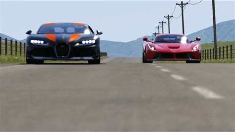 Bugatti Chiron Super Sport 300 Vs Ferrari LaFerrari At Highlands