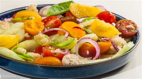 Photo De Recette Italienne Panzanella Tomates Salade Compos E T