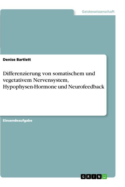 Differenzierung Von Somatischem Und Vegetativem Nervensystem