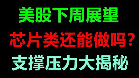 美股老司机美股下周展望股票金池揭秘芯片半导体还是不是主战场spy qqq tsla soxl spxl rblx aapl nvda