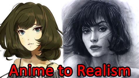 Female Realistic Anime Drawings