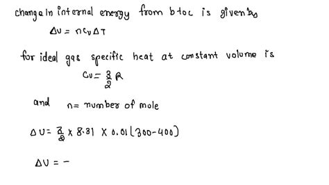 Solved An Ideal Heat Engine Uses 0 01 Mol Of An Ideal Gas And Operates Betieen Hot Reservoir At