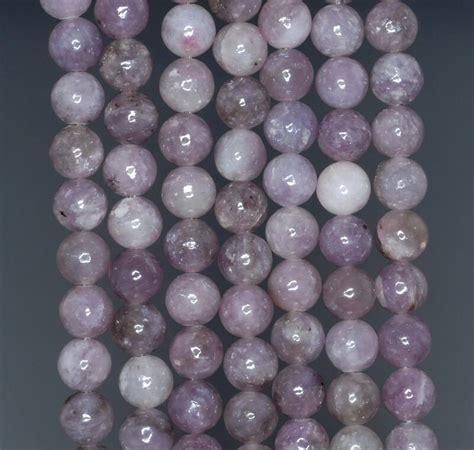 6mm Lavender Jasper Gemstone Purple Round 6mm Loose Beads 16