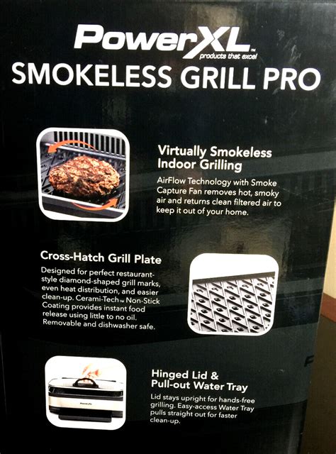 Powerxl Smokeless Grill Pro Indoor Electric Grill Plus Griddle