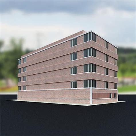 3d Apartment Building House Model