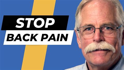 How To Fix Your Back Pain With Dr Stuart Mcgill Youtube